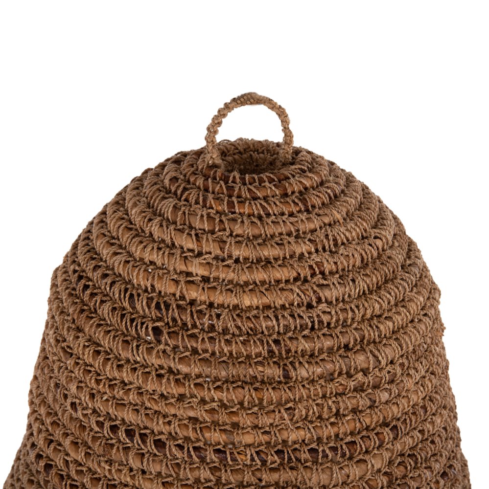 DECKENHÄNGELEUCHTE GETROCKNETE BANANENBAUMFASERN IN NATÜRLICHER FARBE Φ40x62-152Hcm
