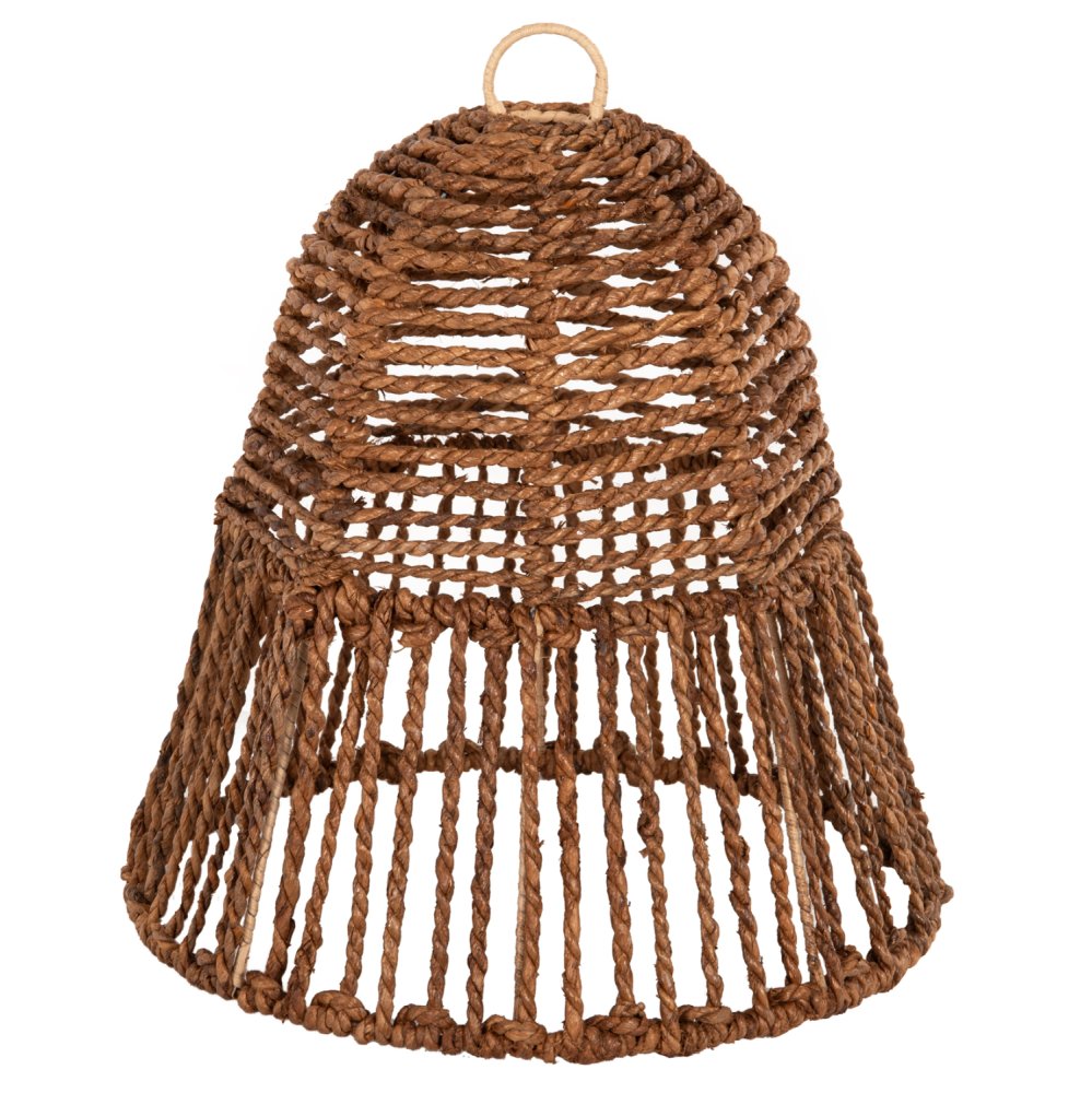 DECKENHÄNGERLEUCHTE GETROCKNETE BANANENBAUMFASERN IN BRAUN FARBE Φ41x41-136Hcm