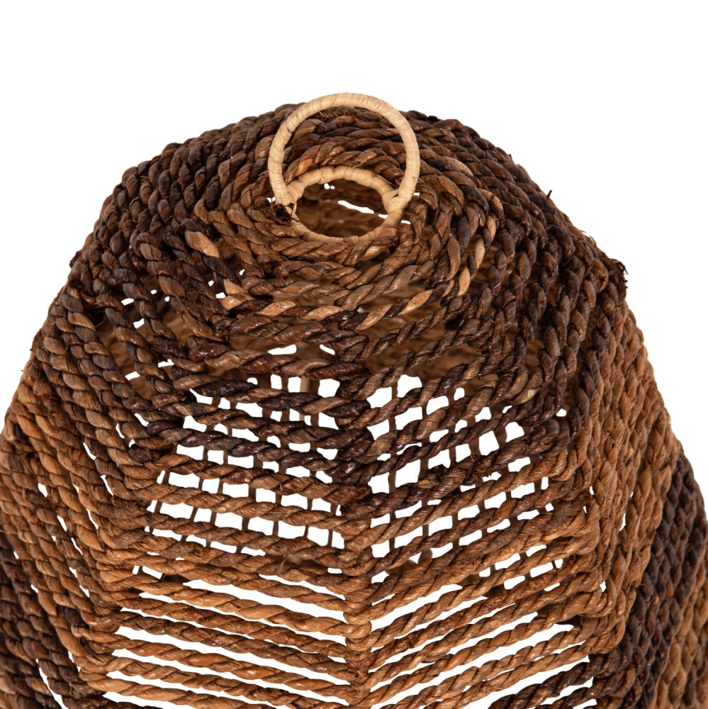 DECKENHÄNGELEUCHTE GETROCKNETE BANANENBAUMFASERN IN BRAUN FARBE Φ61x61-156cm