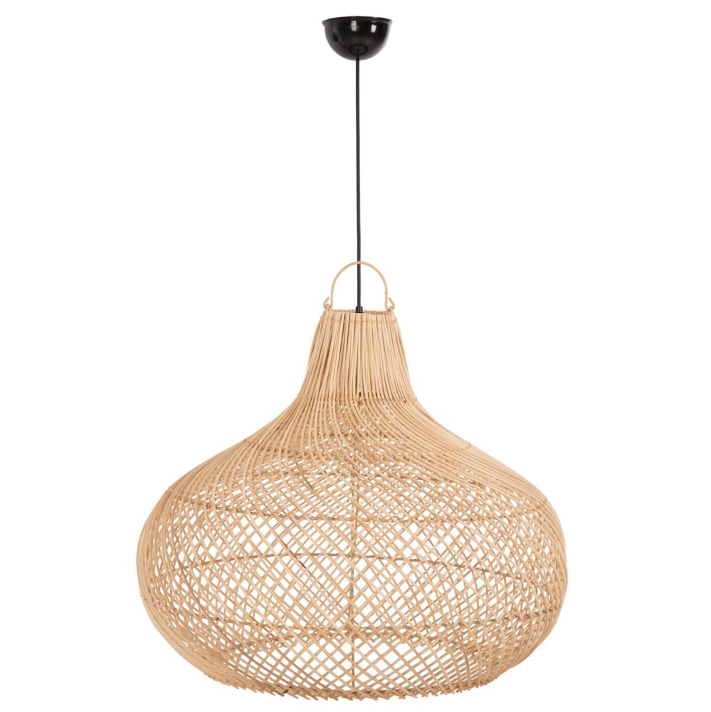 HÄNGENDE DECKENLEUCHTE NATÜRLICHES RATTAN IN NATÜRLICHER FARBE Φ54x46-141Hcm