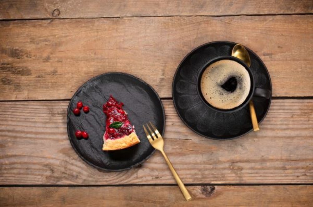 Flat plate Tognana Vulcania Black Ø25cm 6 set