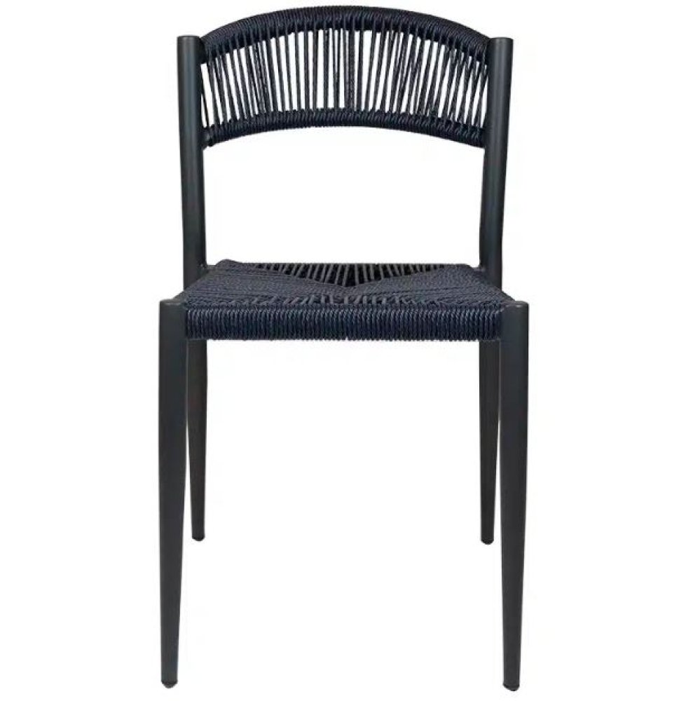 "Jonah" Stuhl in blau aus Aluminium im Geflecht Look