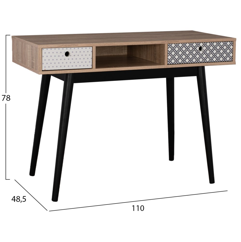 ΓΡΑΦΕΙΟ ΚΟΝΣΟΛΑ HATTIE 110x48,5x78Y εκ.