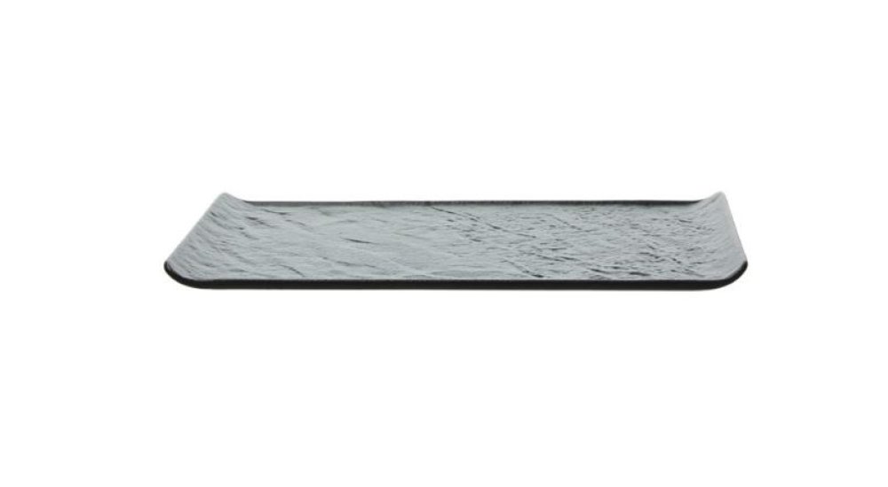 Flat plate Tognana Vulcania Black 26.5x13 cm 6 set