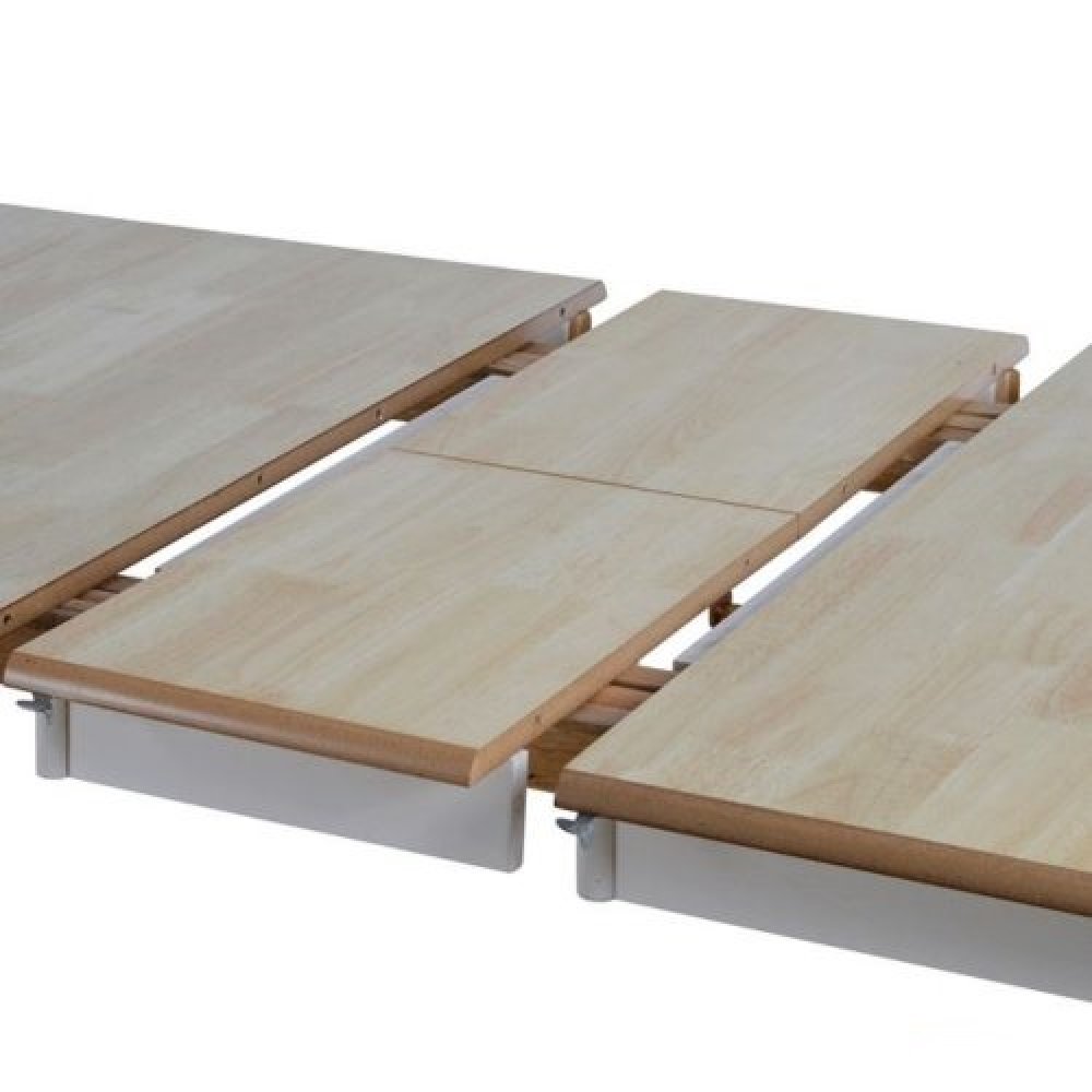 Holztisch Weiß 150 (+30) x 90 x 75 cm