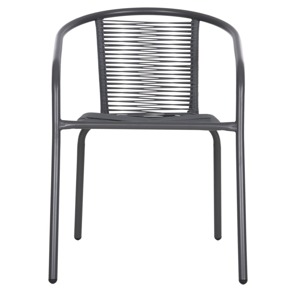 ΠΟΛΥΘΡΟΝΑ ΜΕΤΑΛΛΟ ΓΚΡΙ-ΣΥΝΘ. RATTAN ΓΚΡΙ 54x61x75Υεκ.