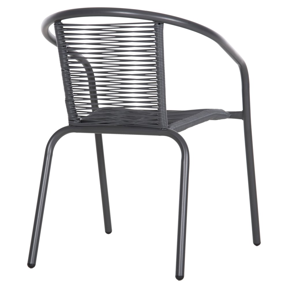 ΠΟΛΥΘΡΟΝΑ ΜΕΤΑΛΛΟ ΓΚΡΙ-ΣΥΝΘ. RATTAN ΓΚΡΙ 54x61x75Υεκ.