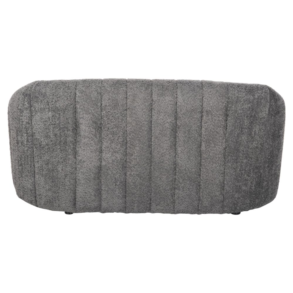 2-SITZ-SOFAS AUS GRAUEM BOUCLE-STOFF 145 x 82 x 67 cm