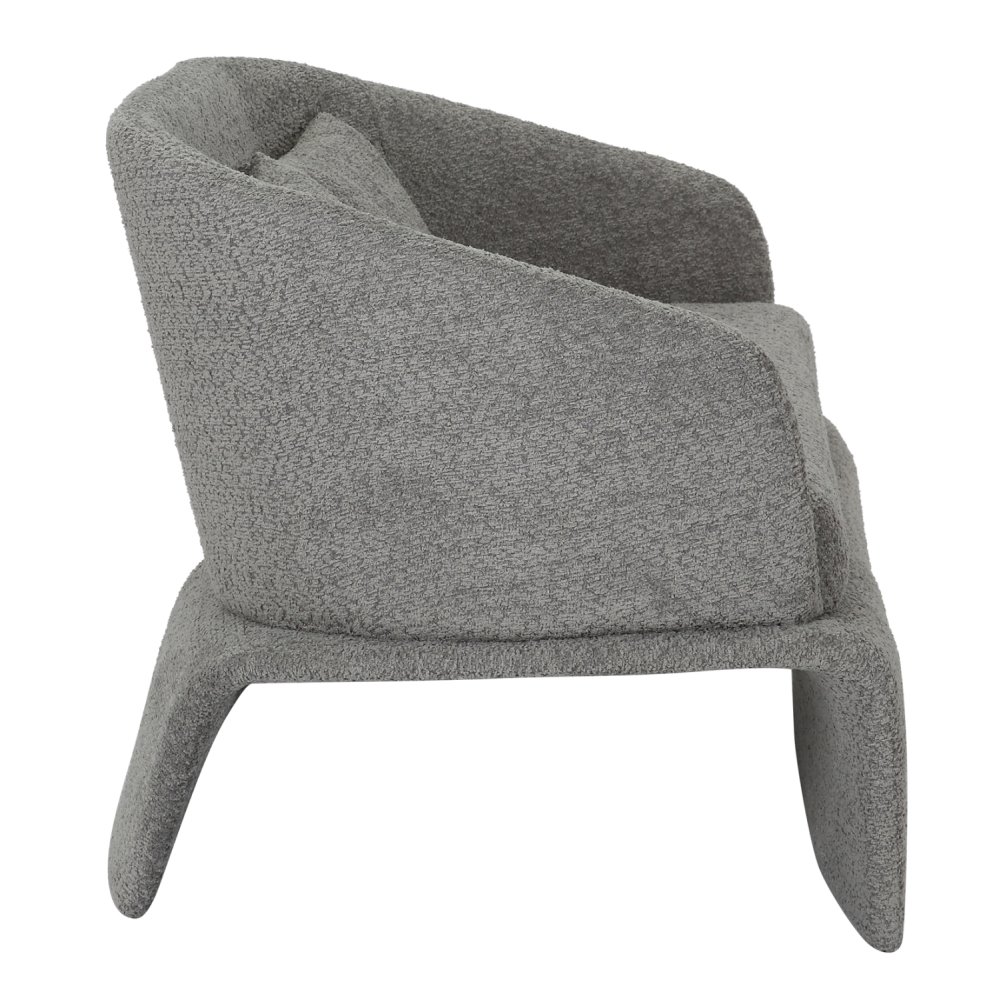 SOFA 2-SITZER GRAUER STOFF-METALLGESTELL 128x72x74Hcm