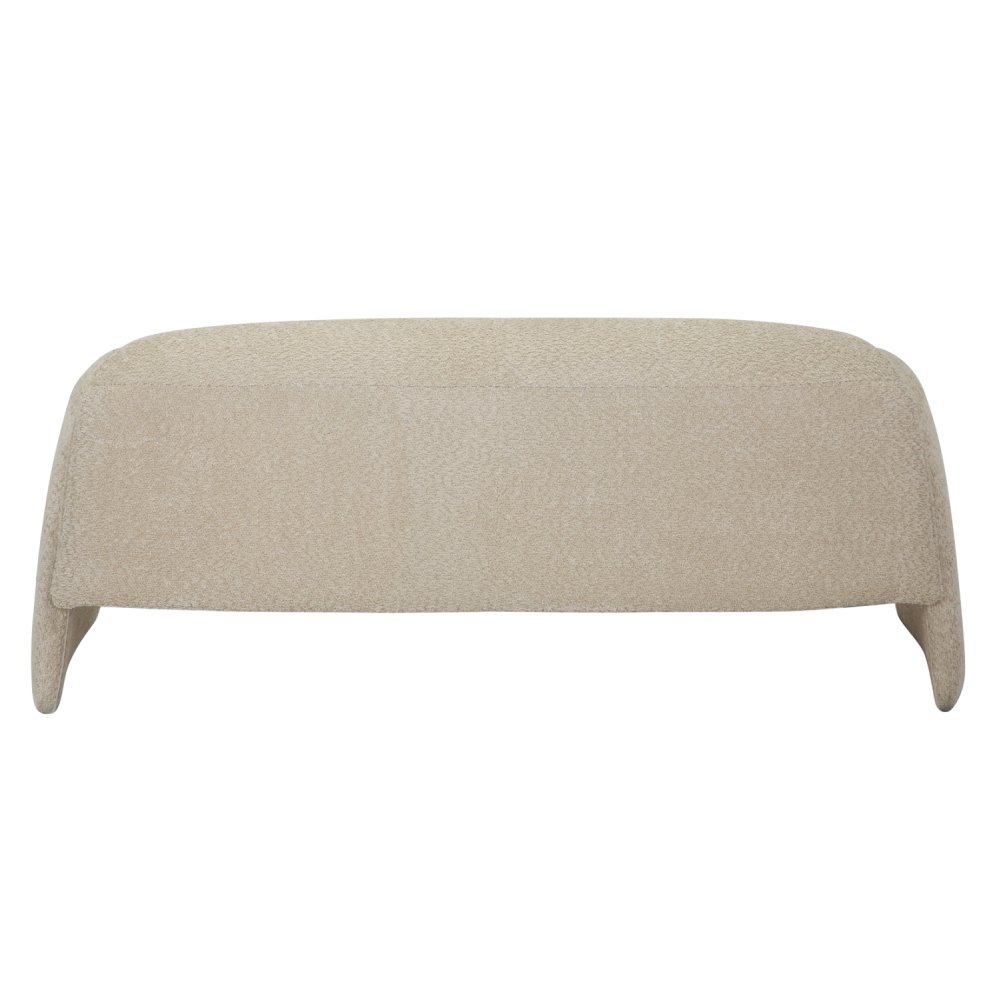 SOFA 2-SITZER TREK METALLGESTELL UND BEIGEM STOFF 160x80x63Hcm