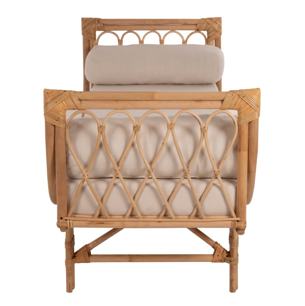 OUTDOOR-SOFAS CHARMELLA NATURRATTAN-BEIGE KISSEN 187x69x76Ycm