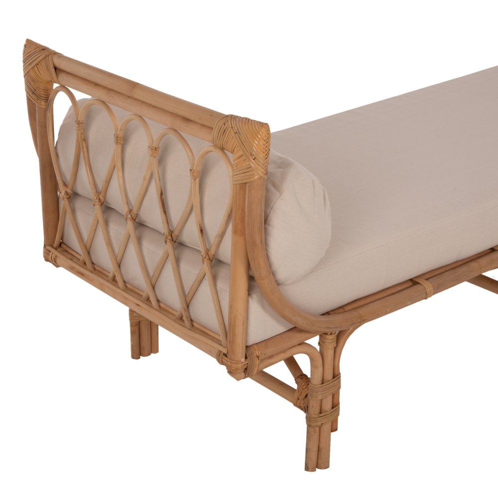 OUTDOOR-SOFAS CHARMELLA NATURRATTAN-BEIGE KISSEN 187x69x76Ycm