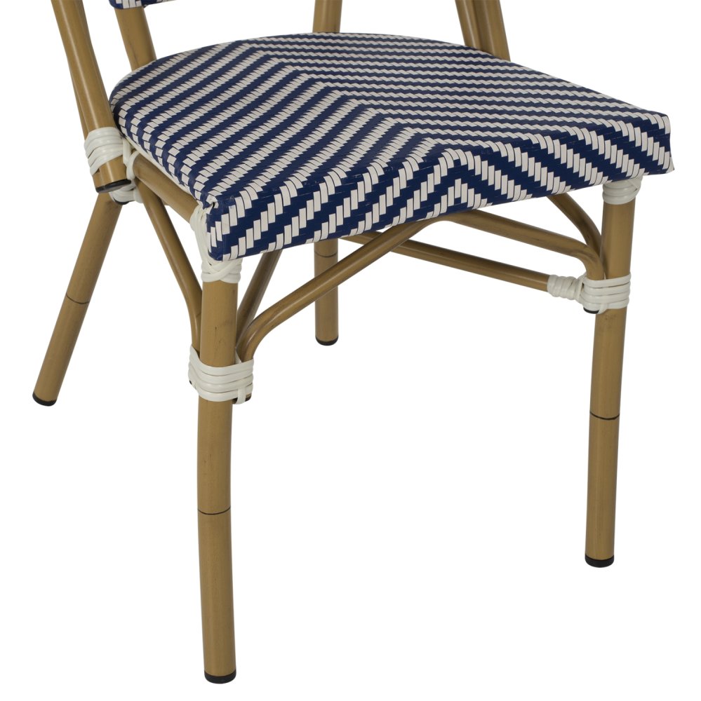 ΚΑΡΕΚΛΑ BAMBOO LOOK ΣΕ ΚΑΦΕ ΚΑΙ ΜΠΛΕ-ΛΕΥΚΗ ΕΠΕΝΔΥΣΗ 50x54x84,5Yεκ.