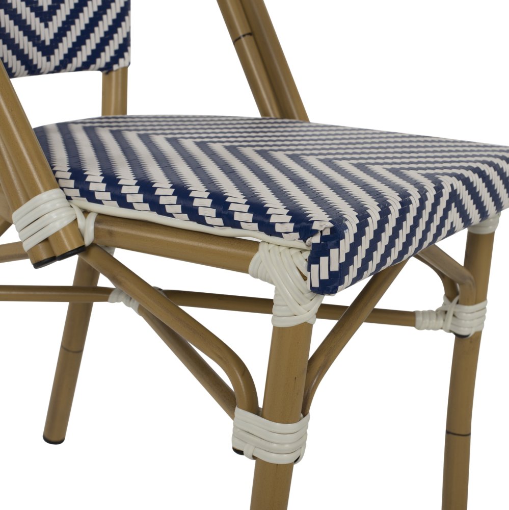 ΚΑΡΕΚΛΑ BAMBOO LOOK ΣΕ ΚΑΦΕ ΚΑΙ ΜΠΛΕ-ΛΕΥΚΗ ΕΠΕΝΔΥΣΗ 50x54x84,5Yεκ.