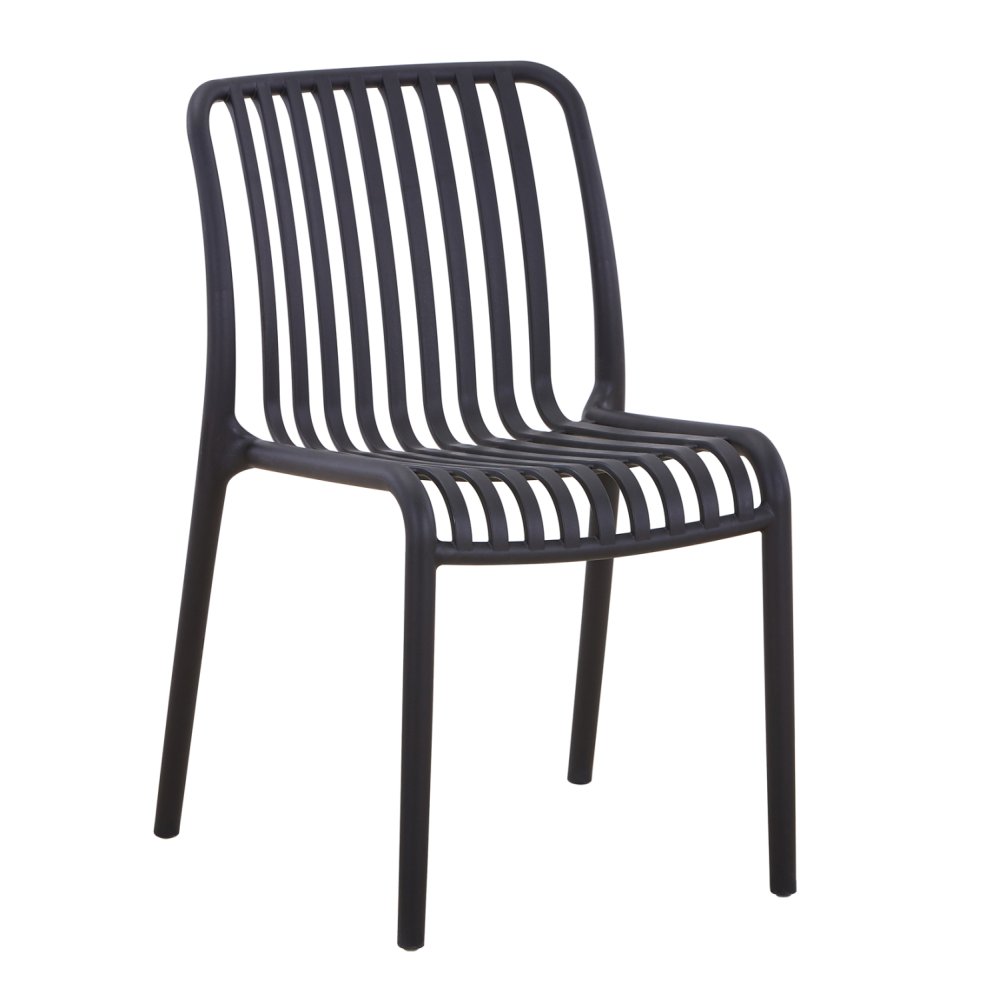 STUHL OUTDOOR CONVEE POLYPROPYLEN IN SCHWARZ 52,5x44,5x79Hcm