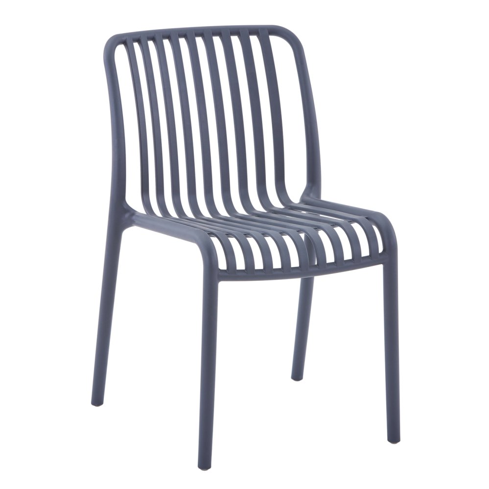 STUHL OUTDOOR CONVEE POLYPROPYLEN IN GRAU 52,5x44,5x79Hcm