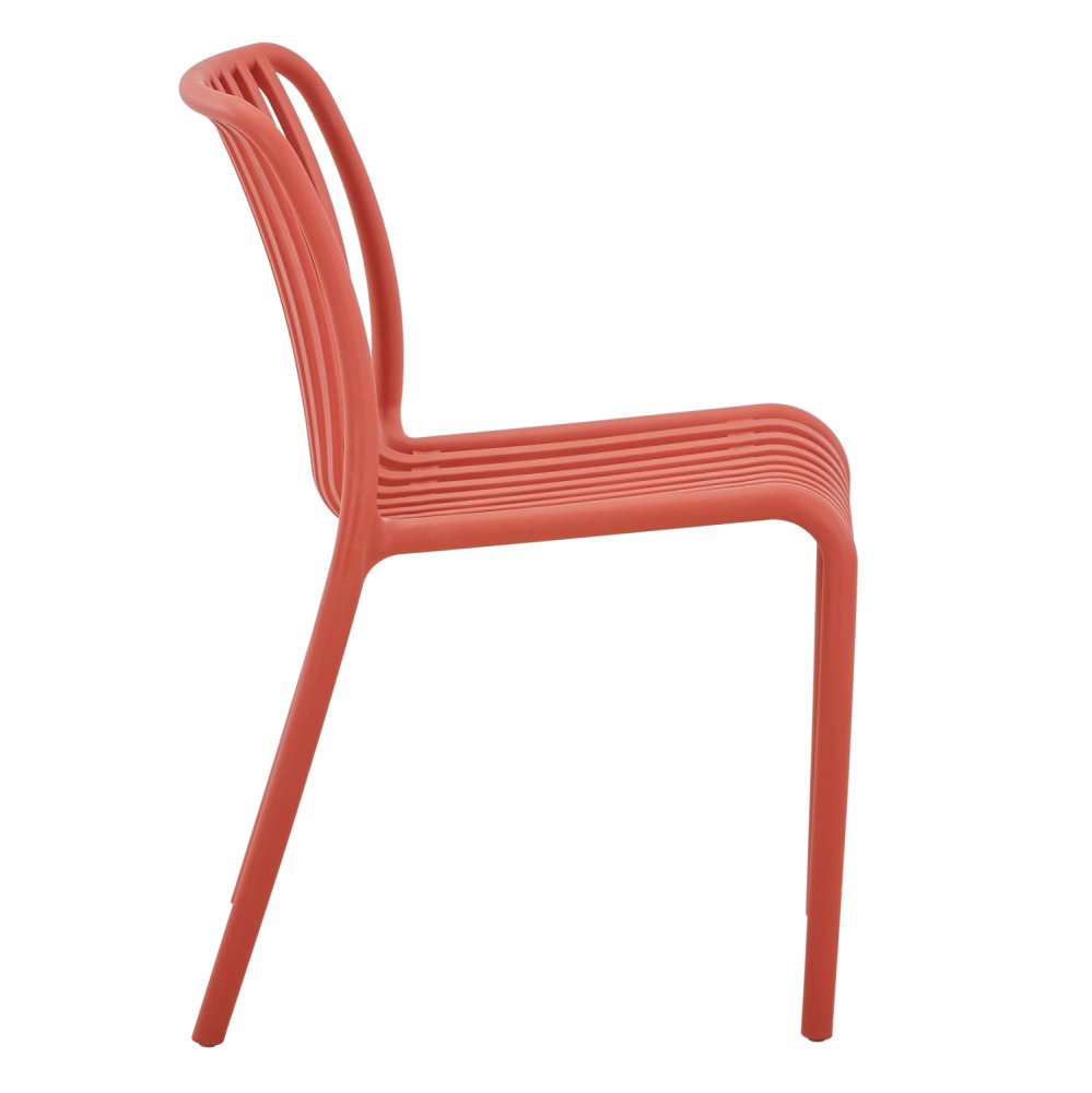 STUHL OUTDOOR CONVEE POLYPROPYLEN IN ROT 52,5x44,5x79Hcm