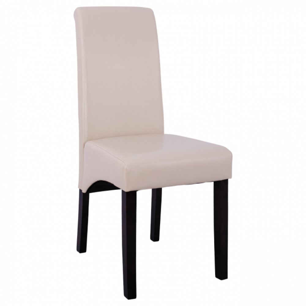 Esszimmmerstuhl Roxie mit Kunstleder in Farbe Beige