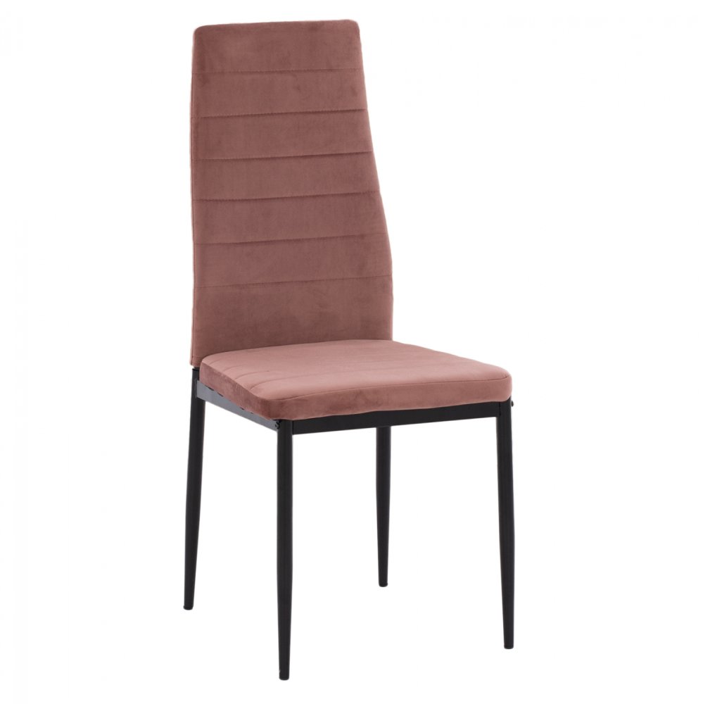 METAL CHAIR LADY ROSE VELVET WITH METAL FRAME K / D