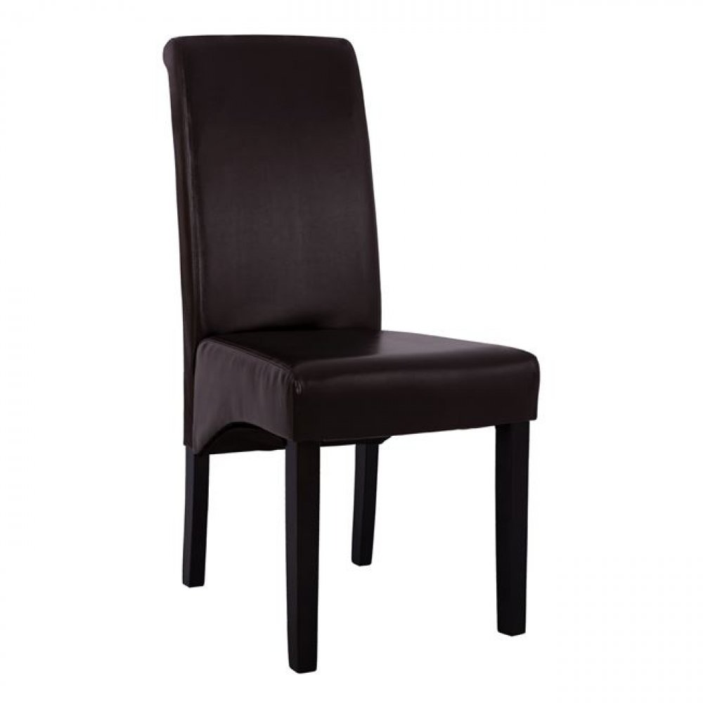 Roxie dining chair with leatherette in color wenge