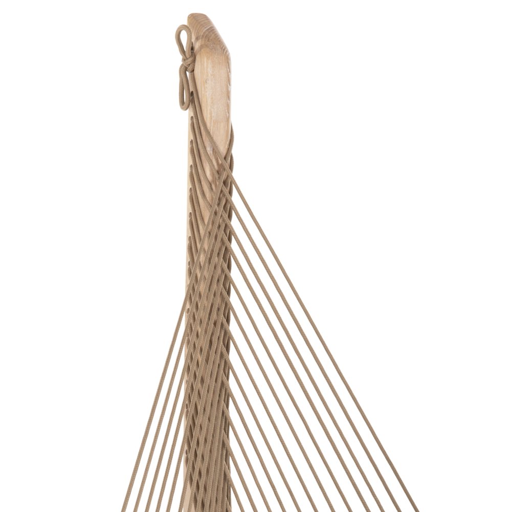 LOUNGE CHAIR HARP ASH WOOD FRAME AND SYNTHETIC ROPE IN NATURAL COLOR 85x101,5x128,5Hcm