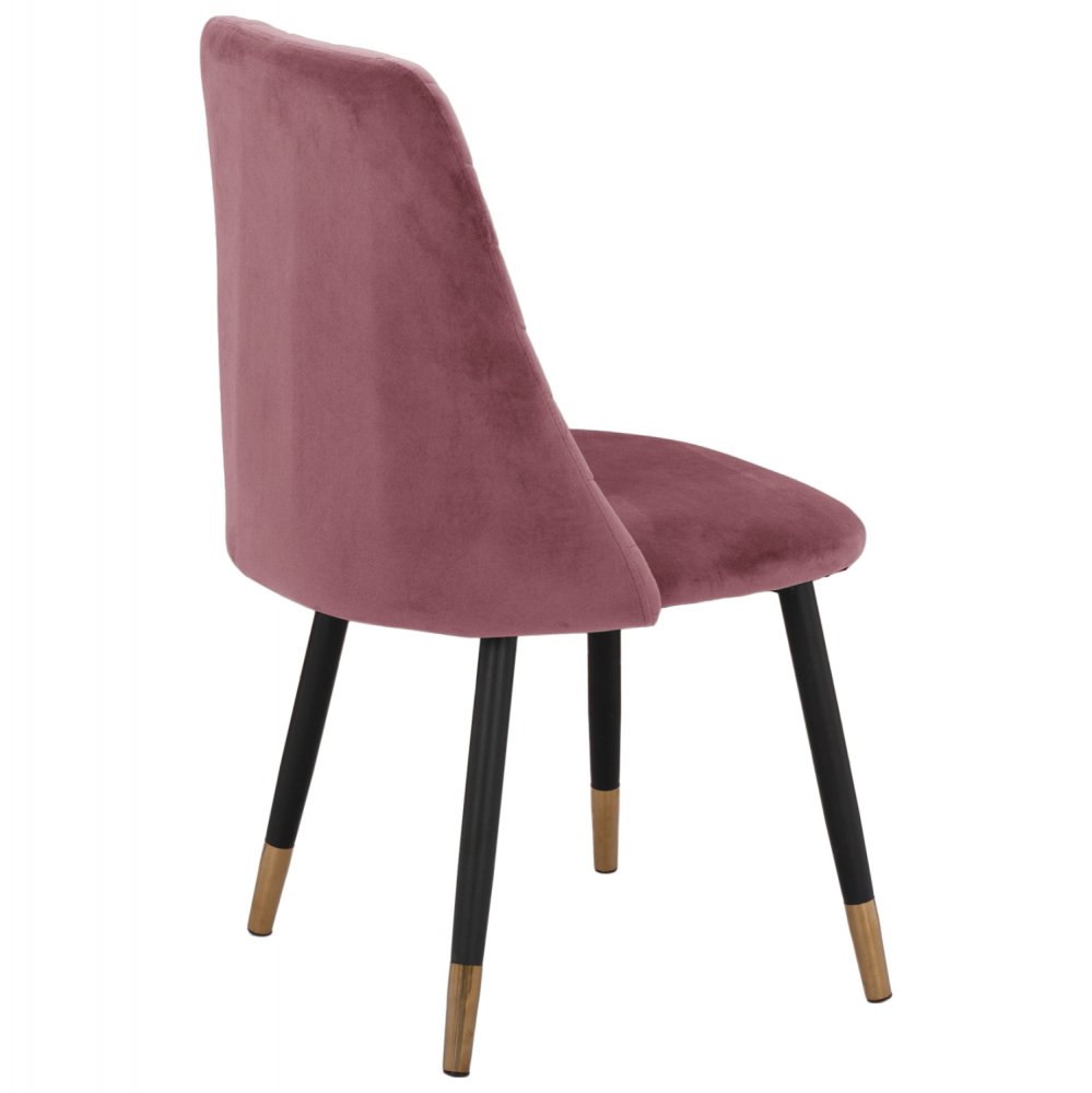 STUHL AUS SAMT "SHAILY" 48x49x87 CM IN ROSE