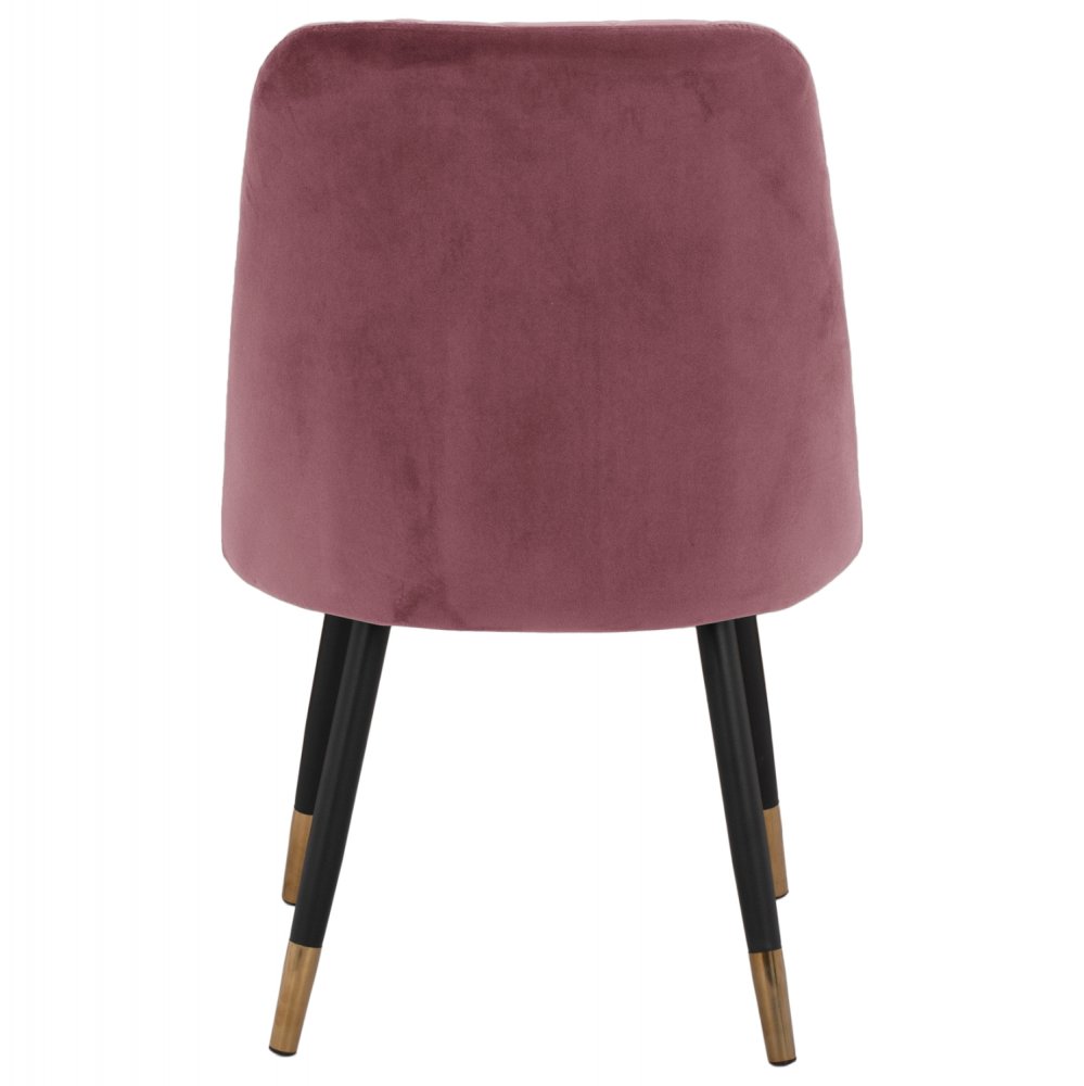 STUHL AUS SAMT "SHAILY" 48x49x87 CM IN ROSE