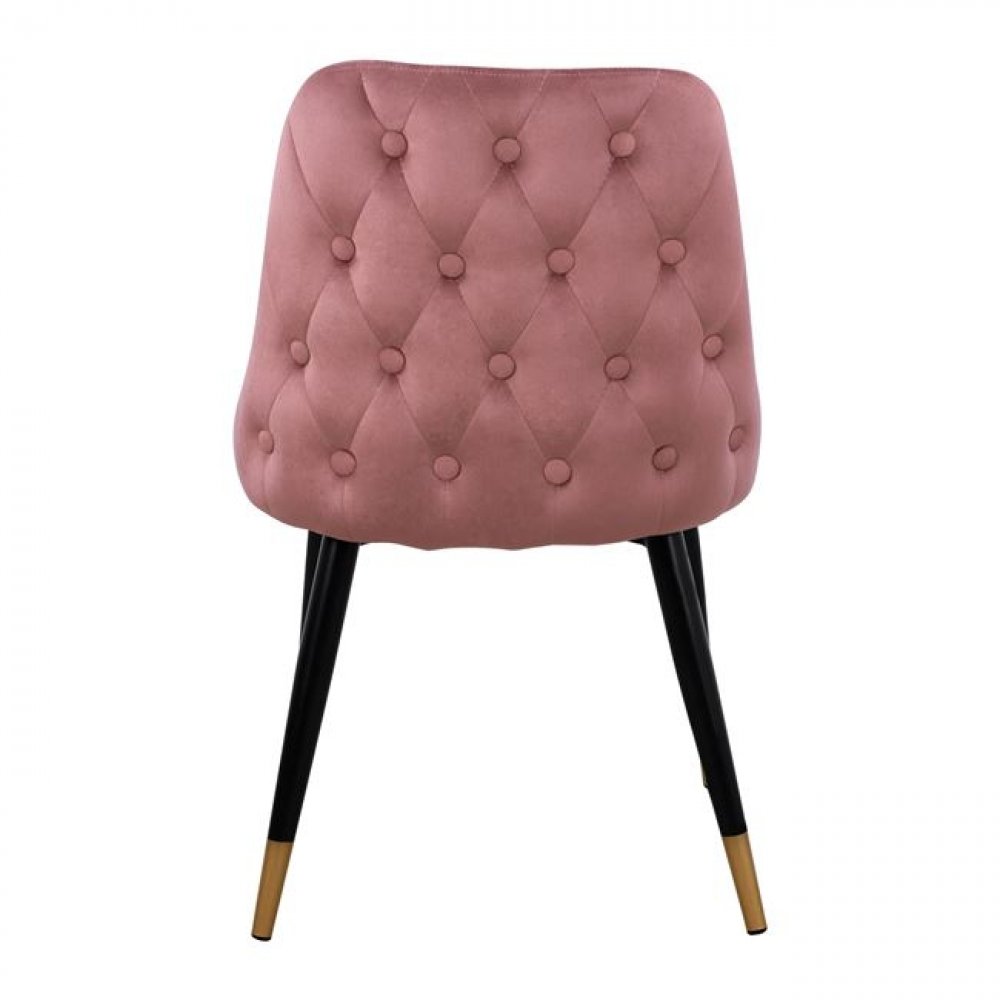 Stuhl Serenity mit Samtstoff Rosé
