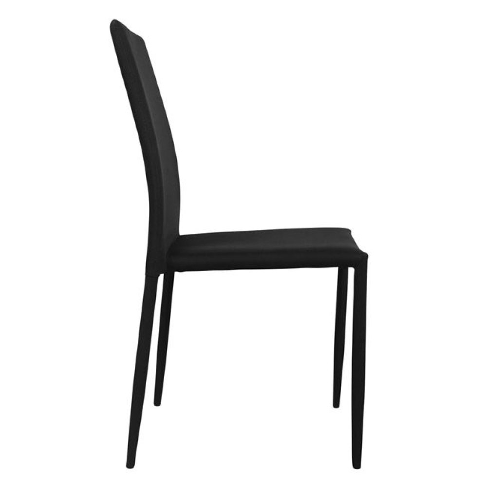 Stuhl Metall Teta Schwarz Stoff