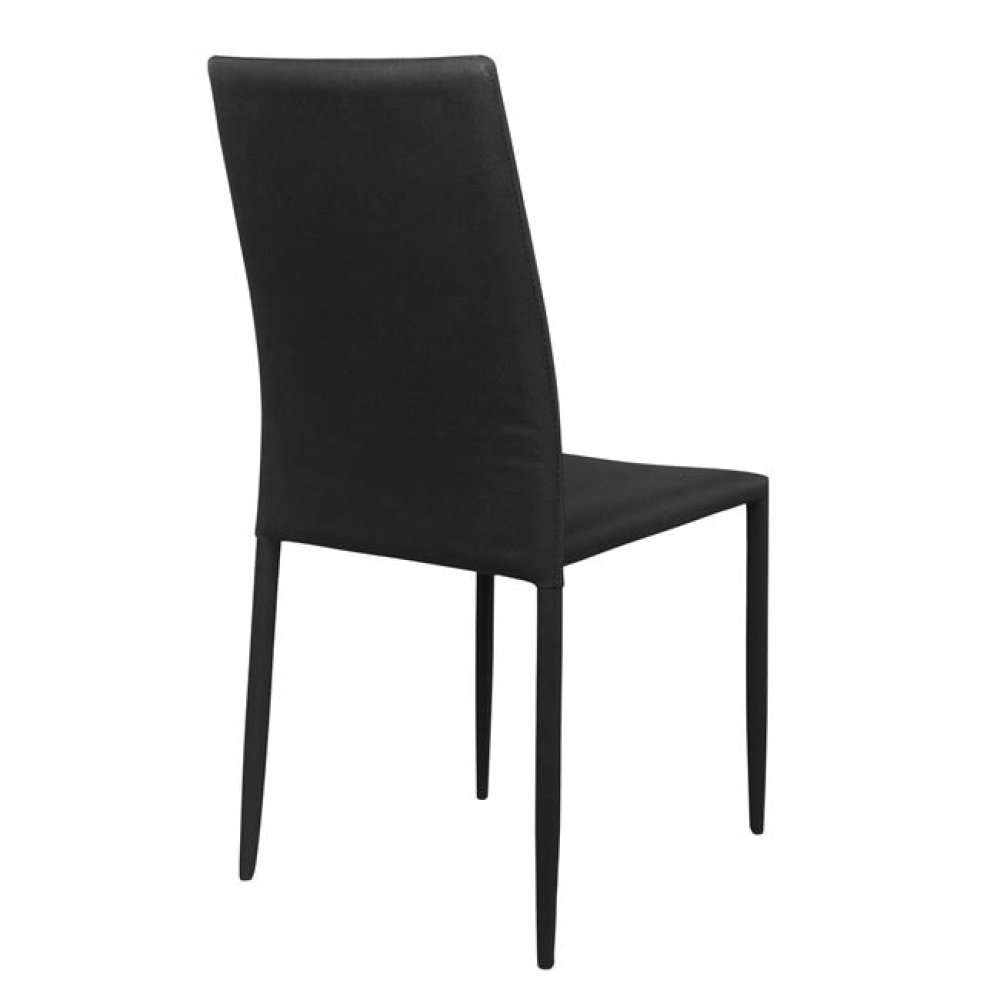 Stuhl Metall Teta Schwarz Stoff