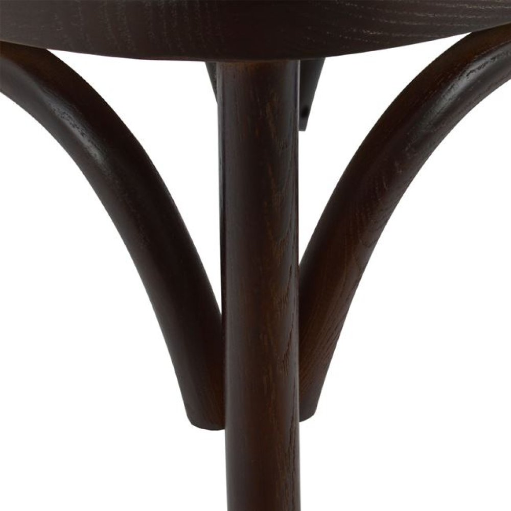 Wooden chair antique with straw seat in brown color