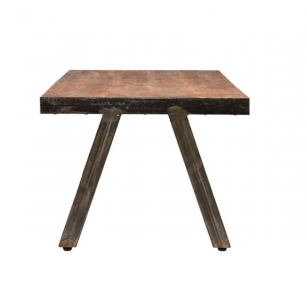 Handgemachter tisch aus akazienholz