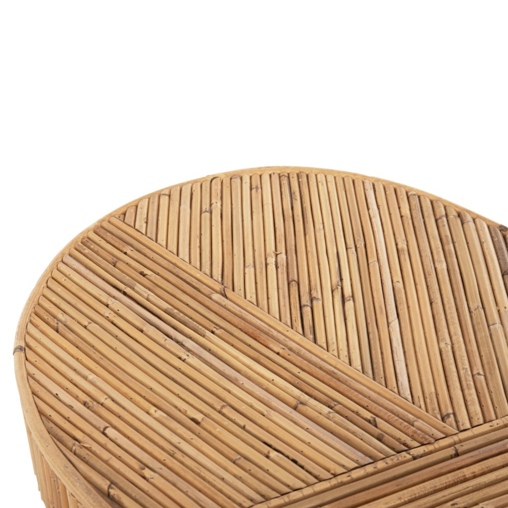 GATSBY OVALE KONSOLE NATÜRLICHES RATTAN IN NATÜRLICHER FARBE 110x45x74,5cm