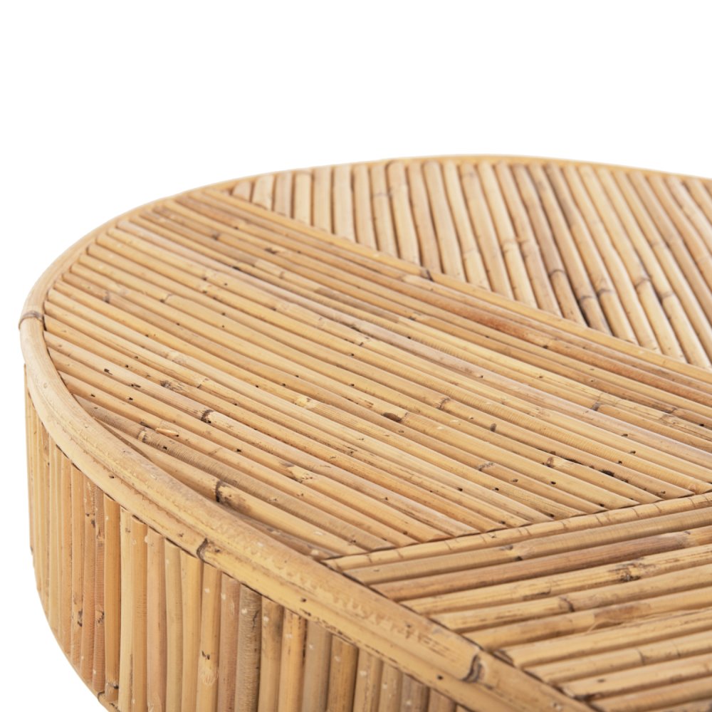 GATSBY OVALE KONSOLE NATÜRLICHES RATTAN IN NATÜRLICHER FARBE 110x45x74,5cm