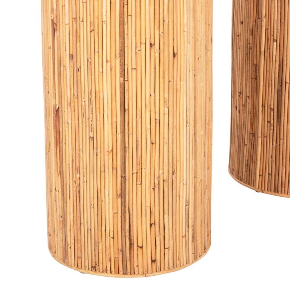 GATSBY OVALE KONSOLE NATÜRLICHES RATTAN IN NATÜRLICHER FARBE 110x45x74,5cm