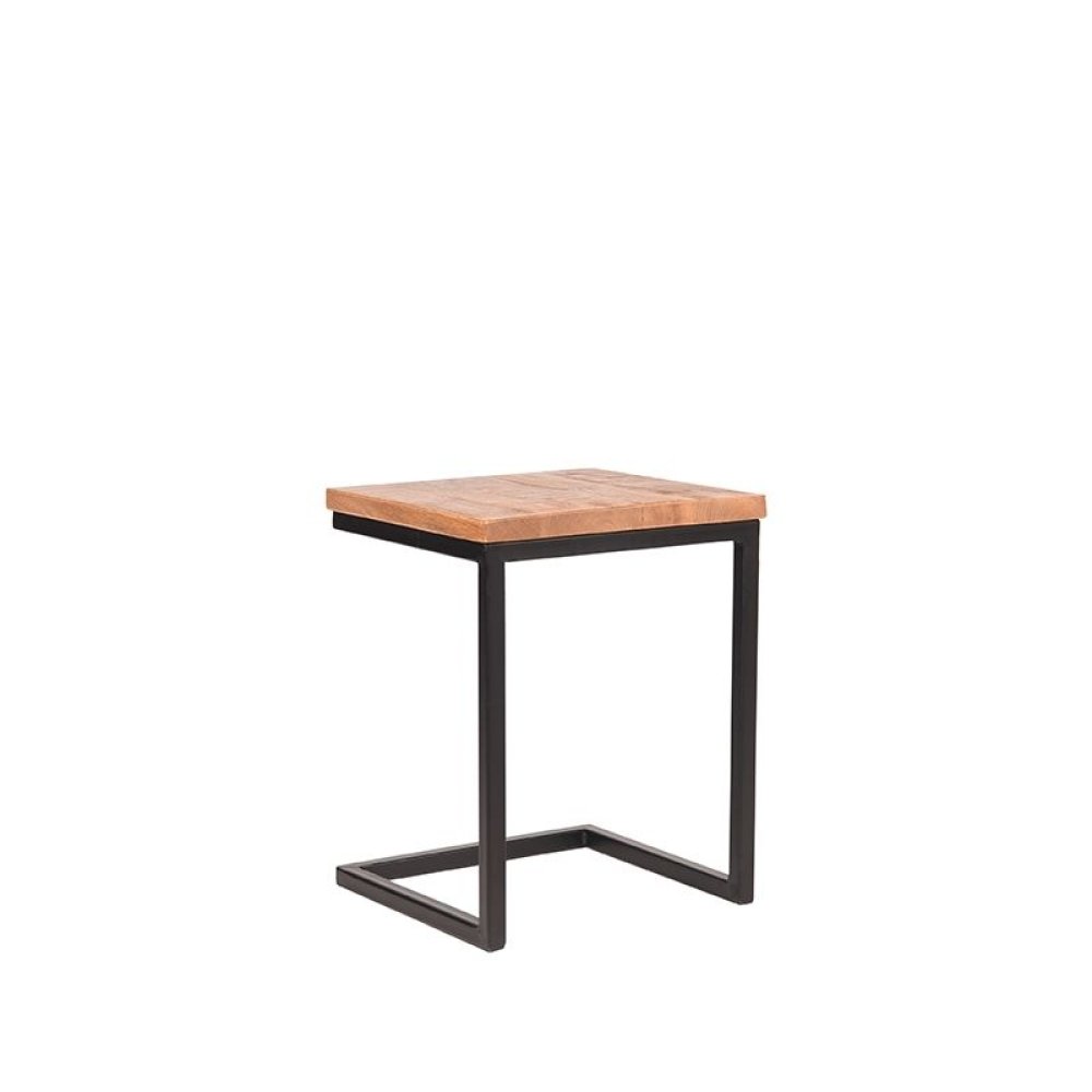 Laptoptisch VINTAGE aus massiven Mangoholz 40x40x50 cm | Baumstamm Möbel