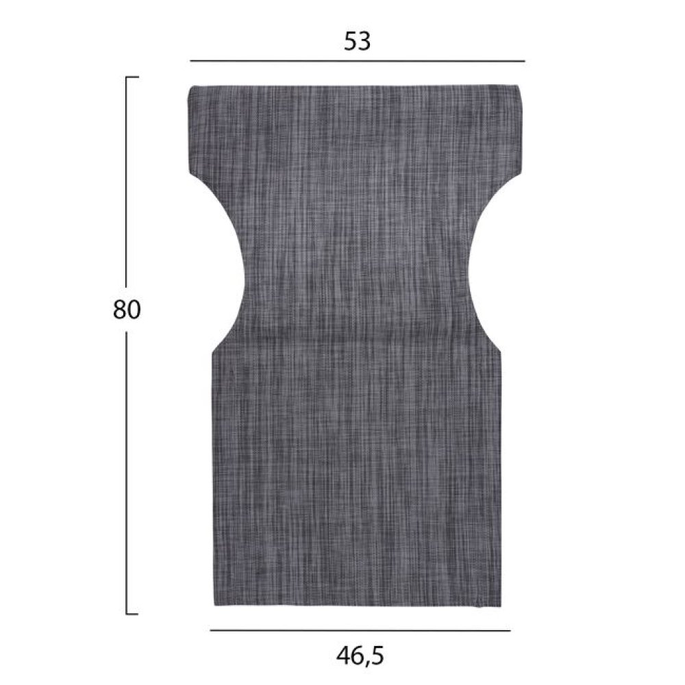 One-piece replacement cushion for the "Limnos" series in gray