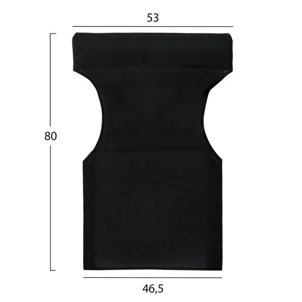 One-piece replacement cushion for director chair Black cushion, director chair