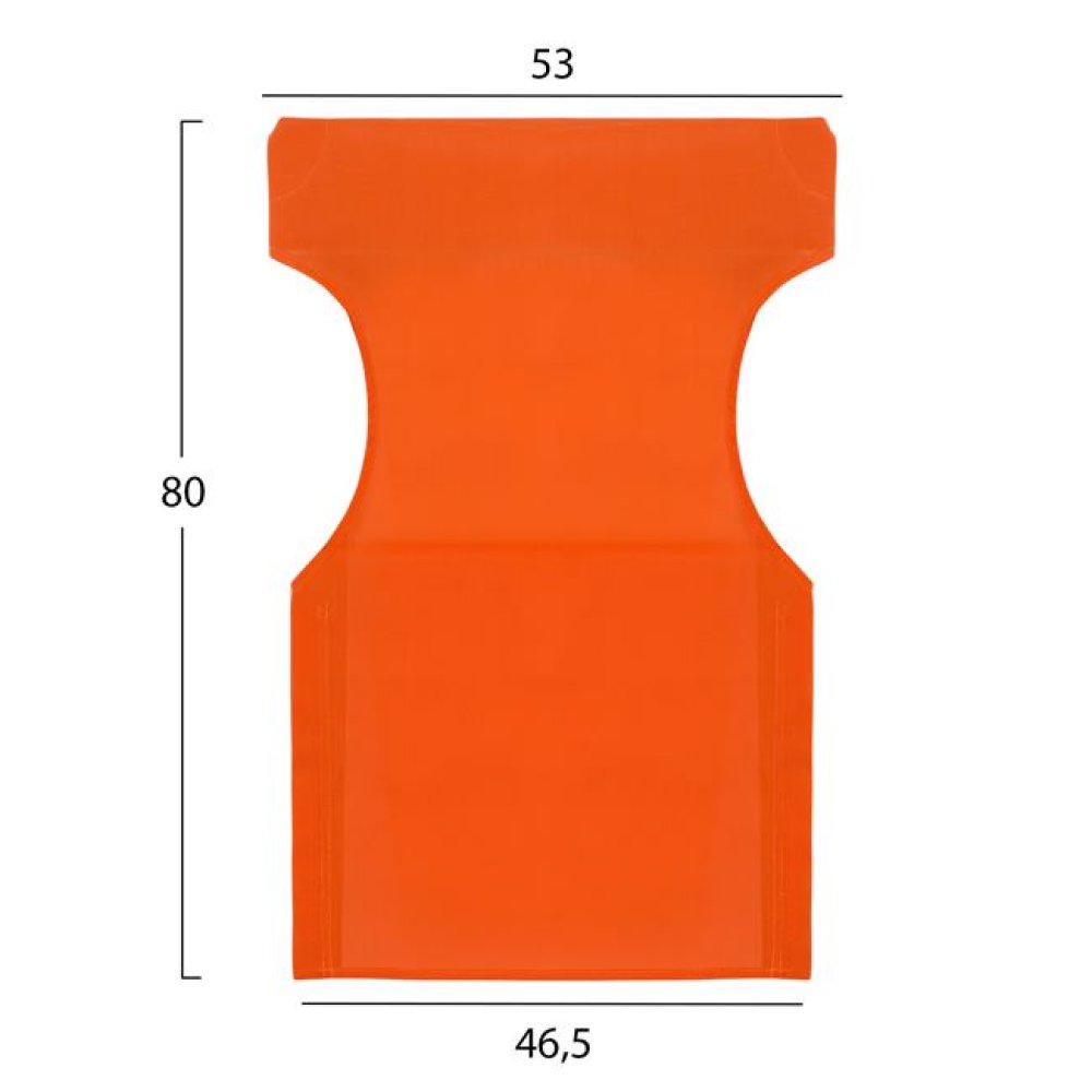 One-piece replacement cushion for the "Limnos" series in orange