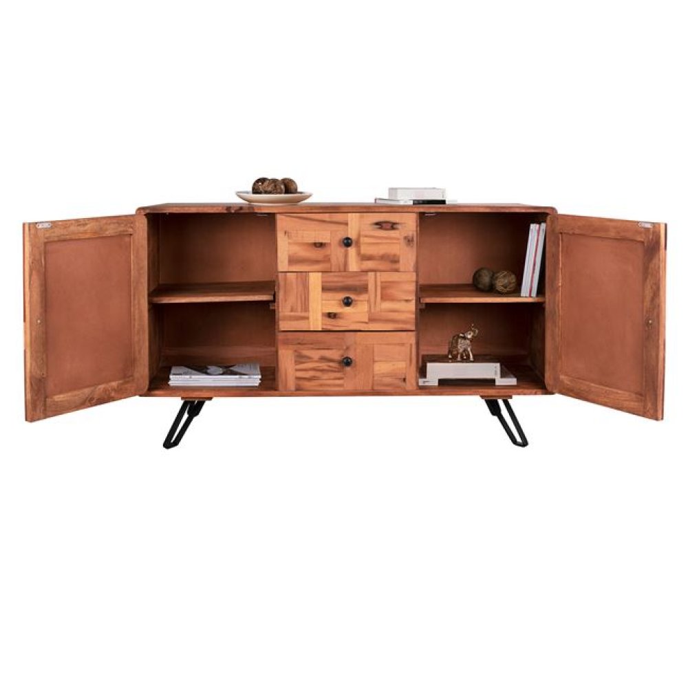 Chest of drawers Jaida made of mango wood 140x 40 x 80 cm