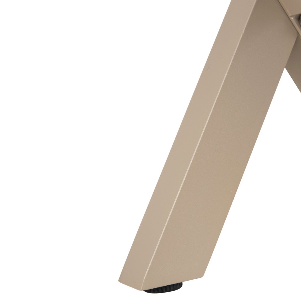 ALUMINIUMBANK CHAMPAGNERFARBE – POLYWOOD-SITZ IN NATÜRLICHER HOLZFARBE 150x36x45Hcm