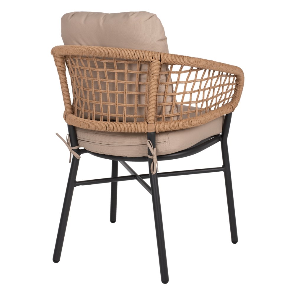 ΠΟΛΥΘΡΟΝΑ ΑΛΟΥΜΙΝΙΟΥ DARK GREY ΕΠΑΓΓΕΛΜ. RATTAN ΜΑΞΙΛΑΡΙ ΜΠΕΖ 57x61x74Yεκ.