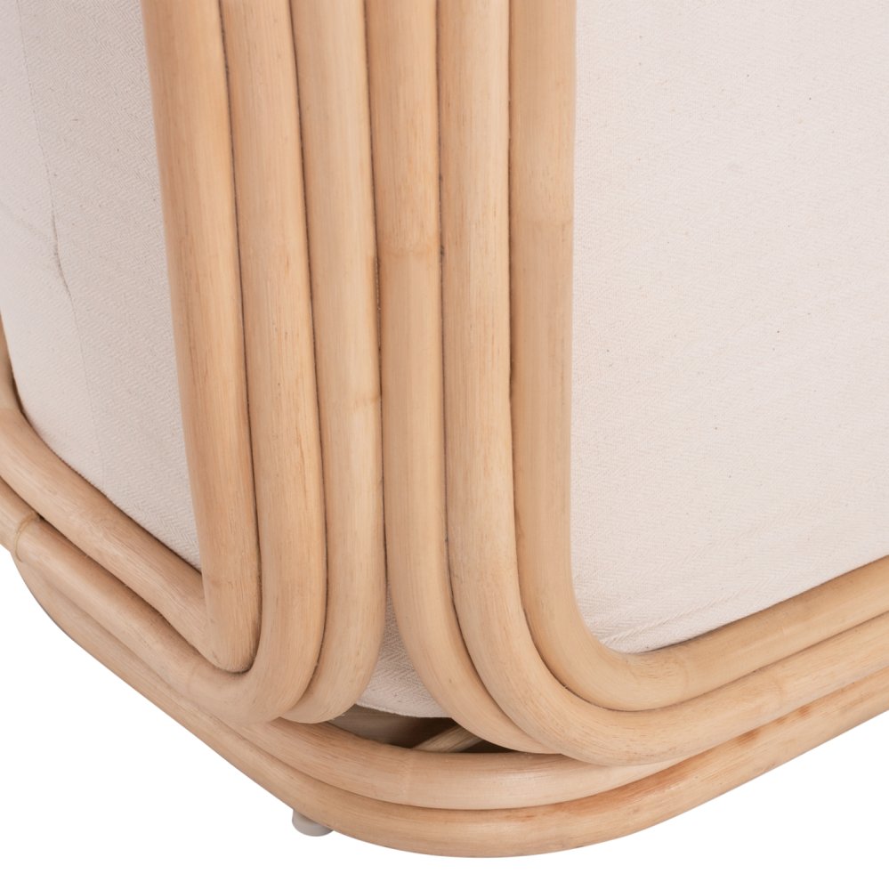 SESSEL HERZOGIN RATTAN MIT GROSSEM KISSEN 81x59x70 cm