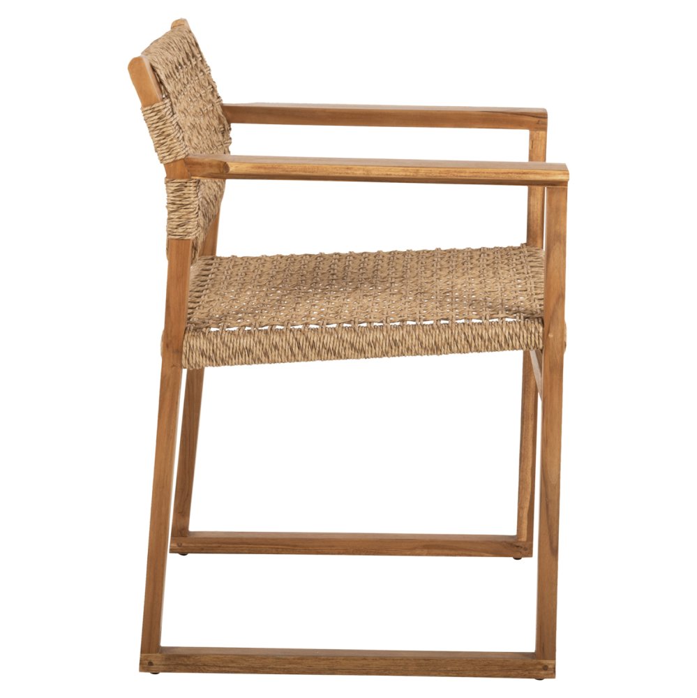 ARMCHAIR NARLEY TEAK WOOD-SYNTHETIC ROPE IN NATURAL COLOR 61x53x76Hcm
