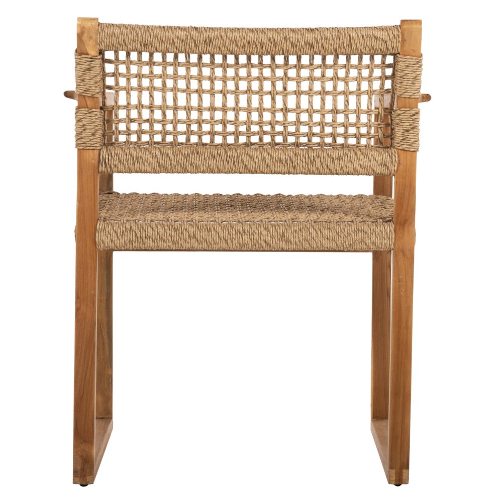 ARMCHAIR NARLEY TEAK WOOD-SYNTHETIC ROPE IN NATURAL COLOR 61x53x76Hcm