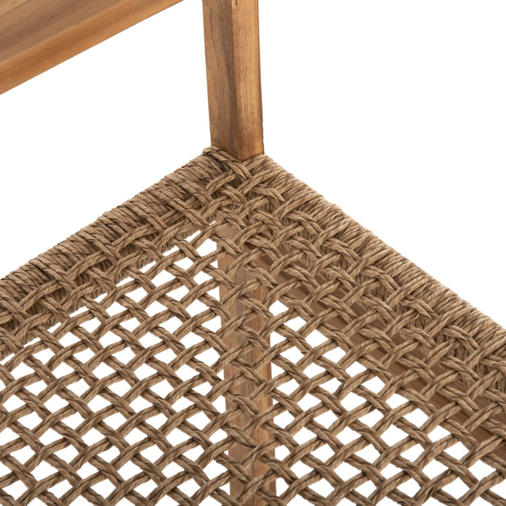 ARMCHAIR NARLEY TEAK WOOD-SYNTHETIC ROPE IN NATURAL COLOR 61x53x76Hcm