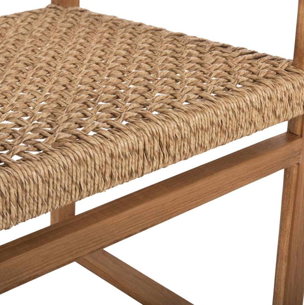 ARMCHAIR NARLEY TEAK WOOD-SYNTHETIC ROPE IN NATURAL COLOR 61x53x76Hcm