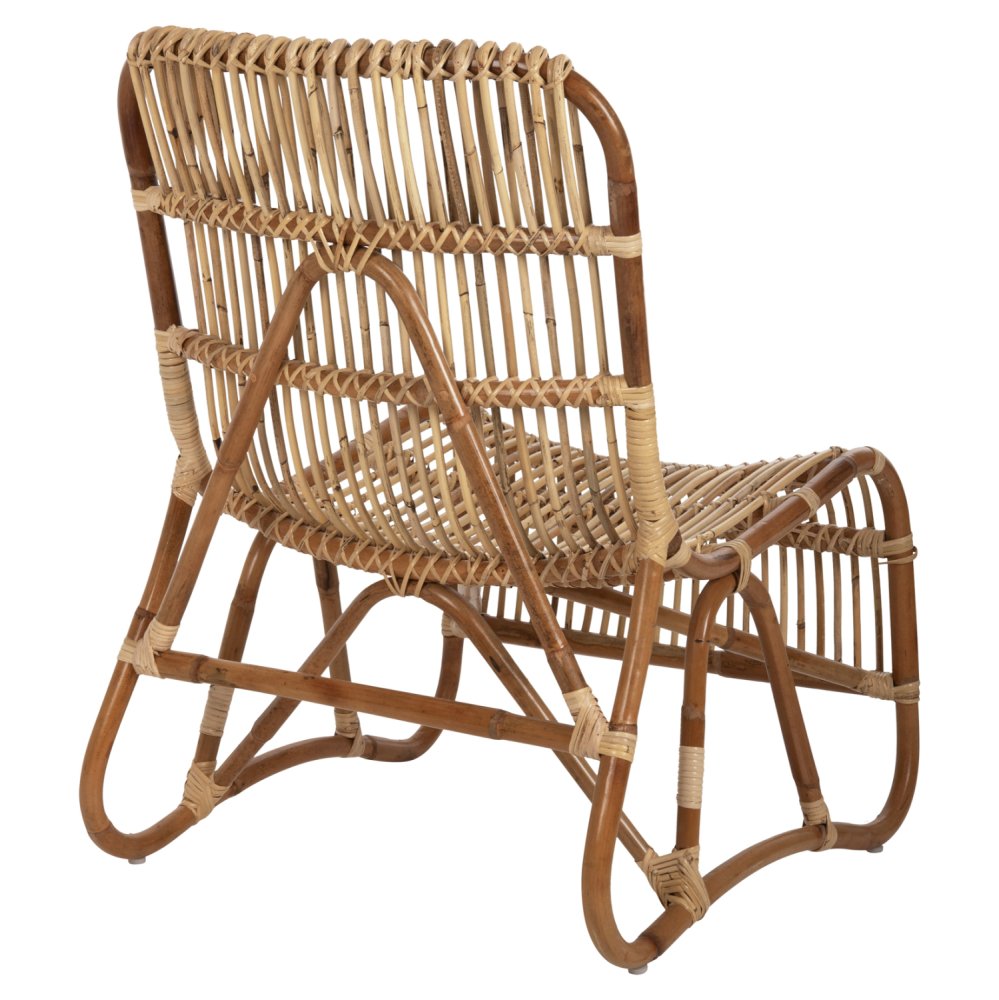 SESSEL BRONNY FÜR DEN AUSSENBEREICH RATTAN IN NATÜRLICH 60x82x92Hcm