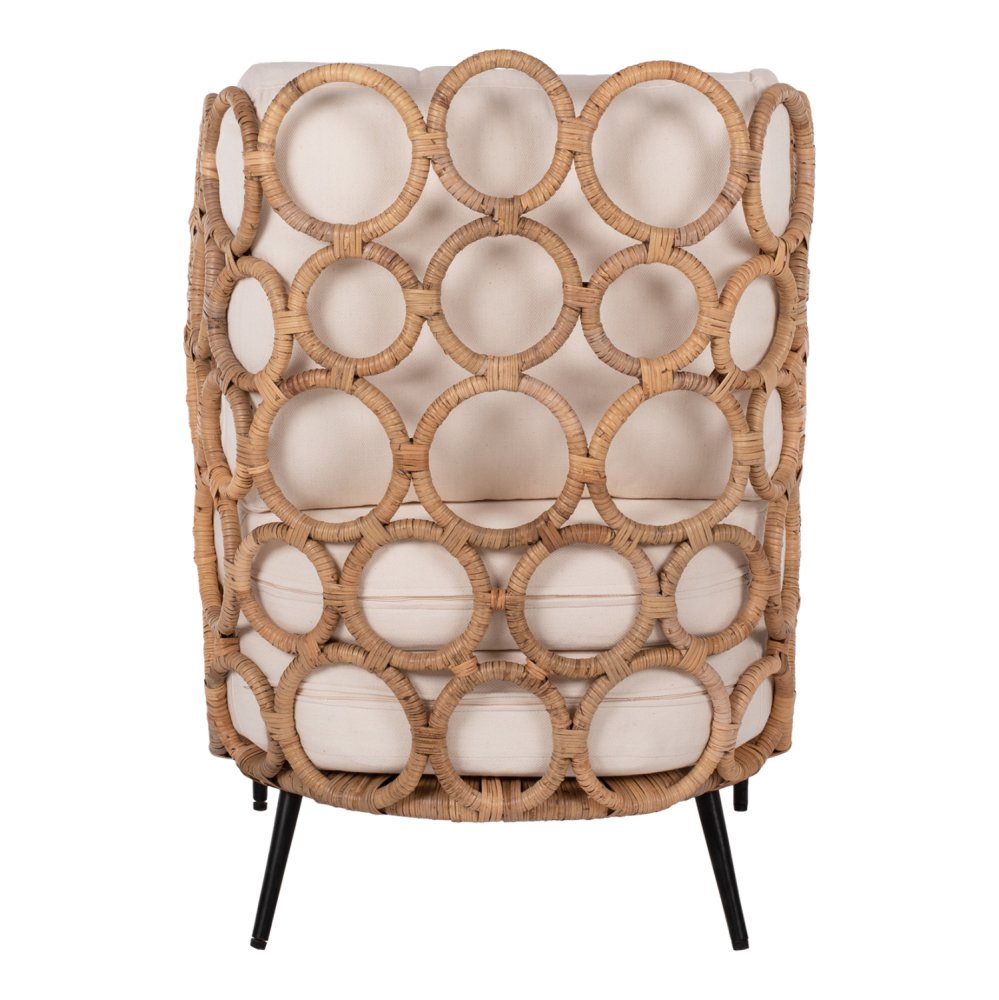 SESSEL RATTAN-METALL NATURFARBE
