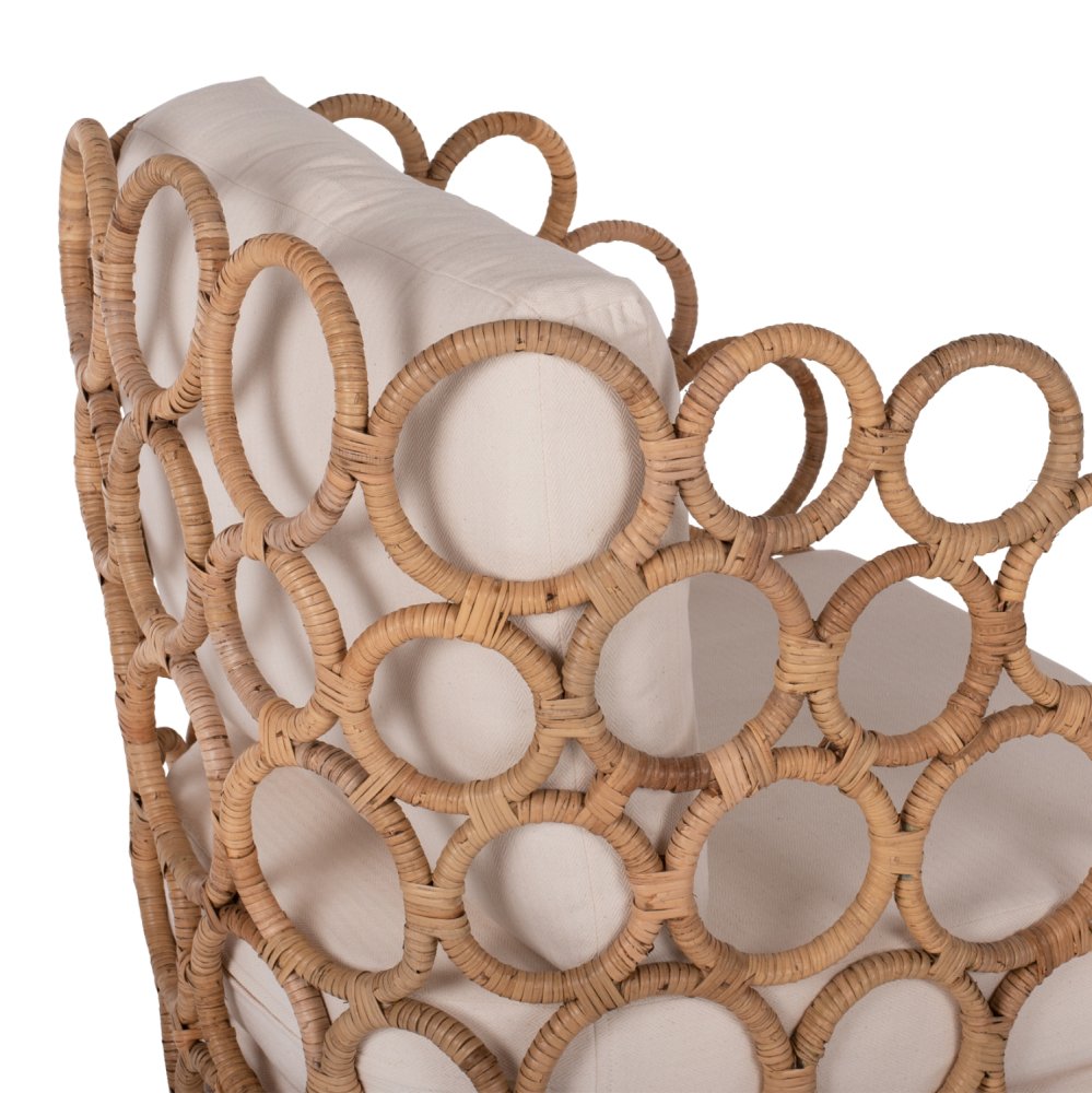 SESSEL RATTAN-METALL NATURFARBE
